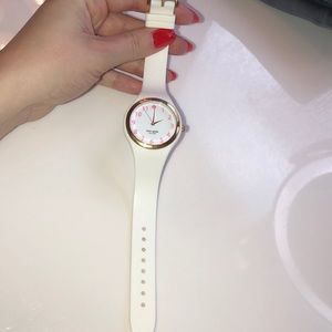 Kate spade white silicone watch